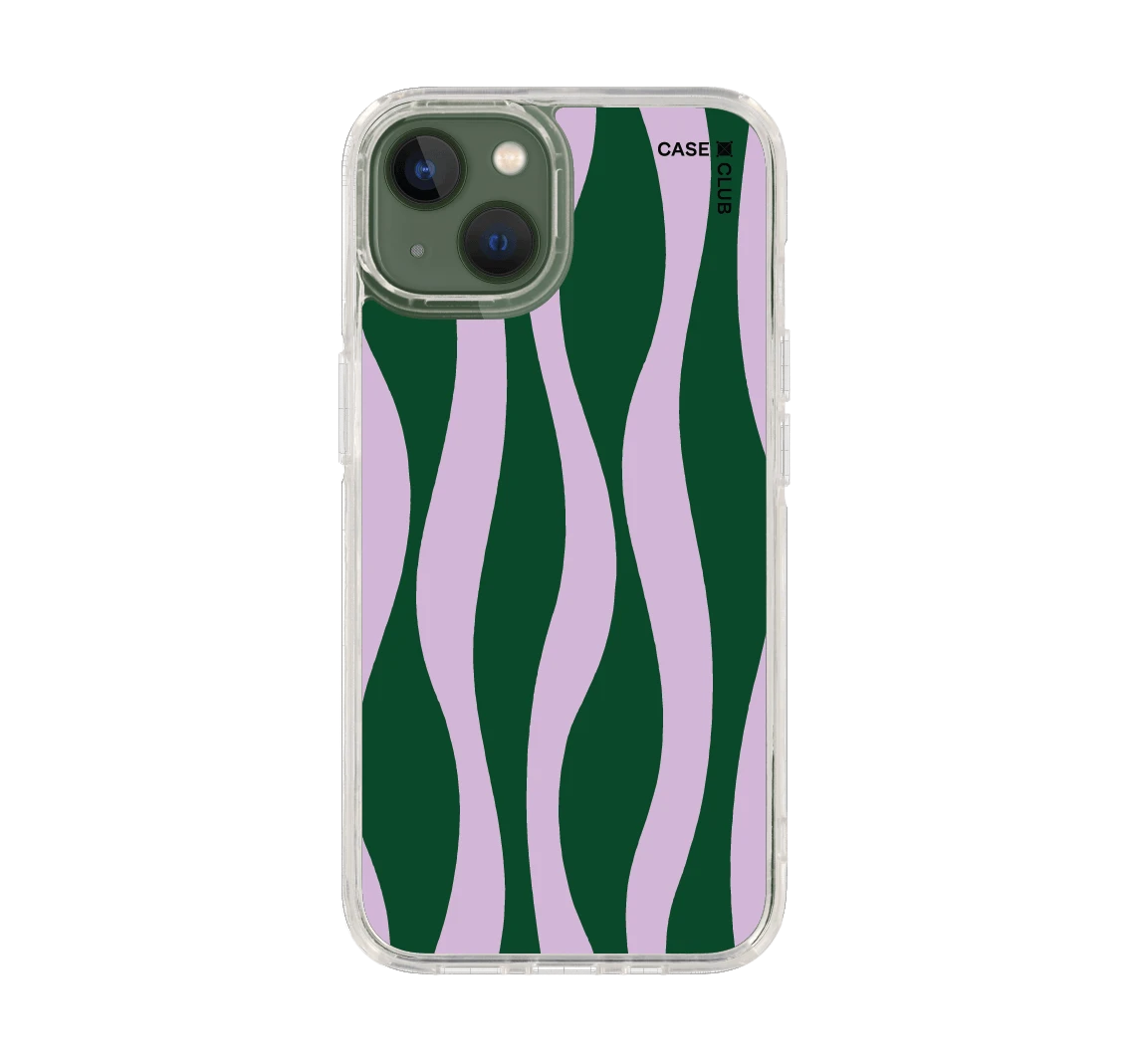 purple & green wavy pattern